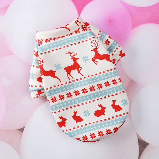 Cartoon Christmas Dog Outfit