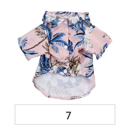 Hawaiian Pet Shirts - Stylish Summer Dog & Cat Shirts, Coconut Print