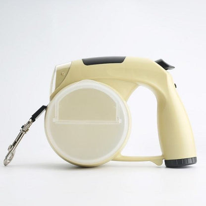 5 In 1 Multifunctional Dog Leash - Waterproof LED Retractable Poop Bag