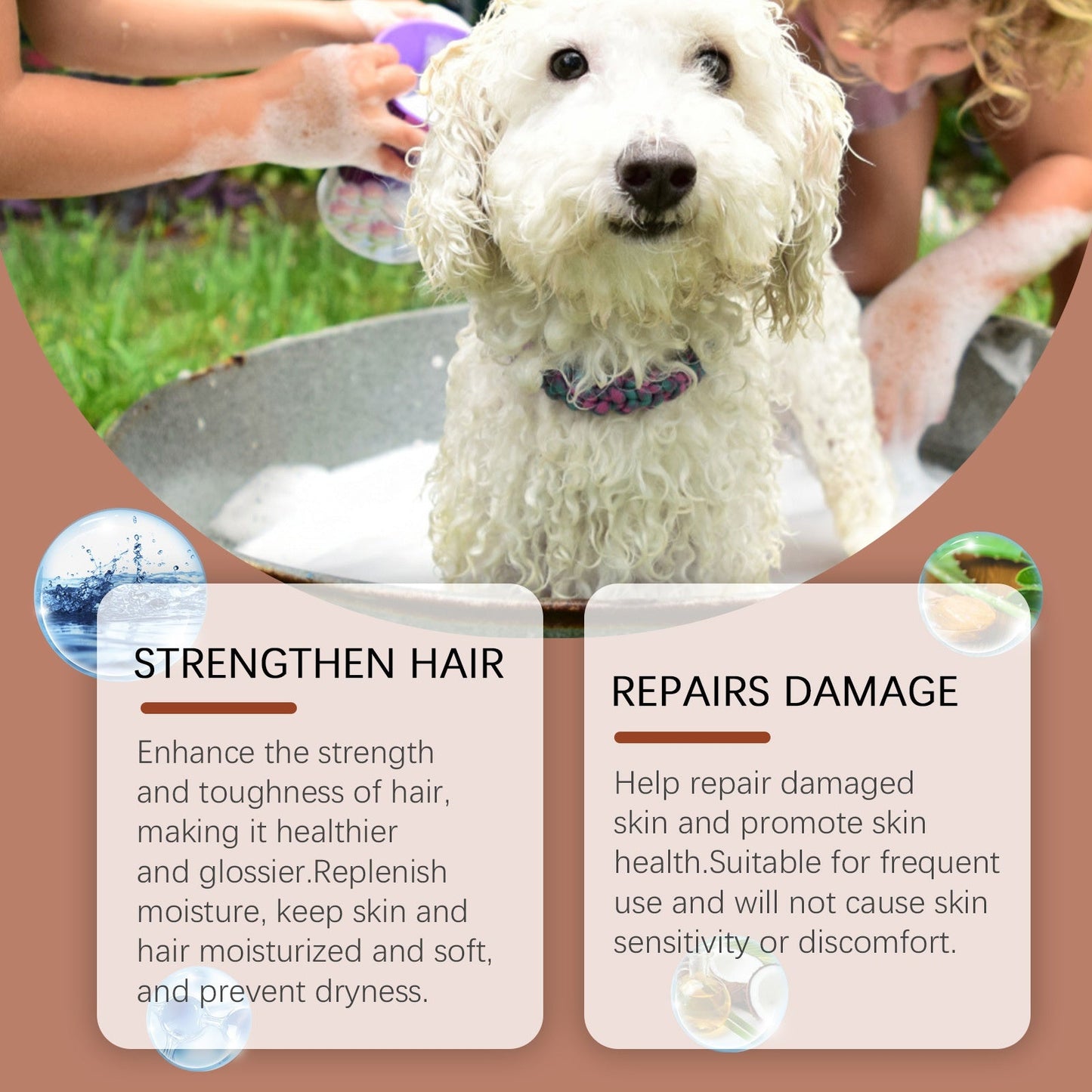 Dog Shampoo for Gentle Cleaning and Nourishing Soft Fur