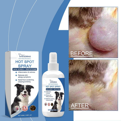 Pet Fur Care Spray bottle for gentle cleaning and brightening of cat and dog fur with natural extracts