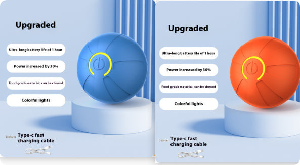Pets Electric Jumping Ball Automatic Dog-teasing Luminous Pet Products Pets Dogs Training Products Ball Toys For Dogs Resistance