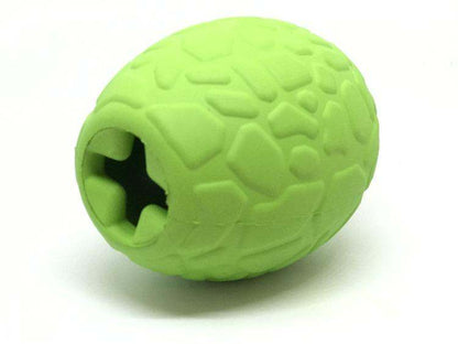Dinosaur Egg eDispenser Durable Rubber Chew Toy and Treat Dispenser