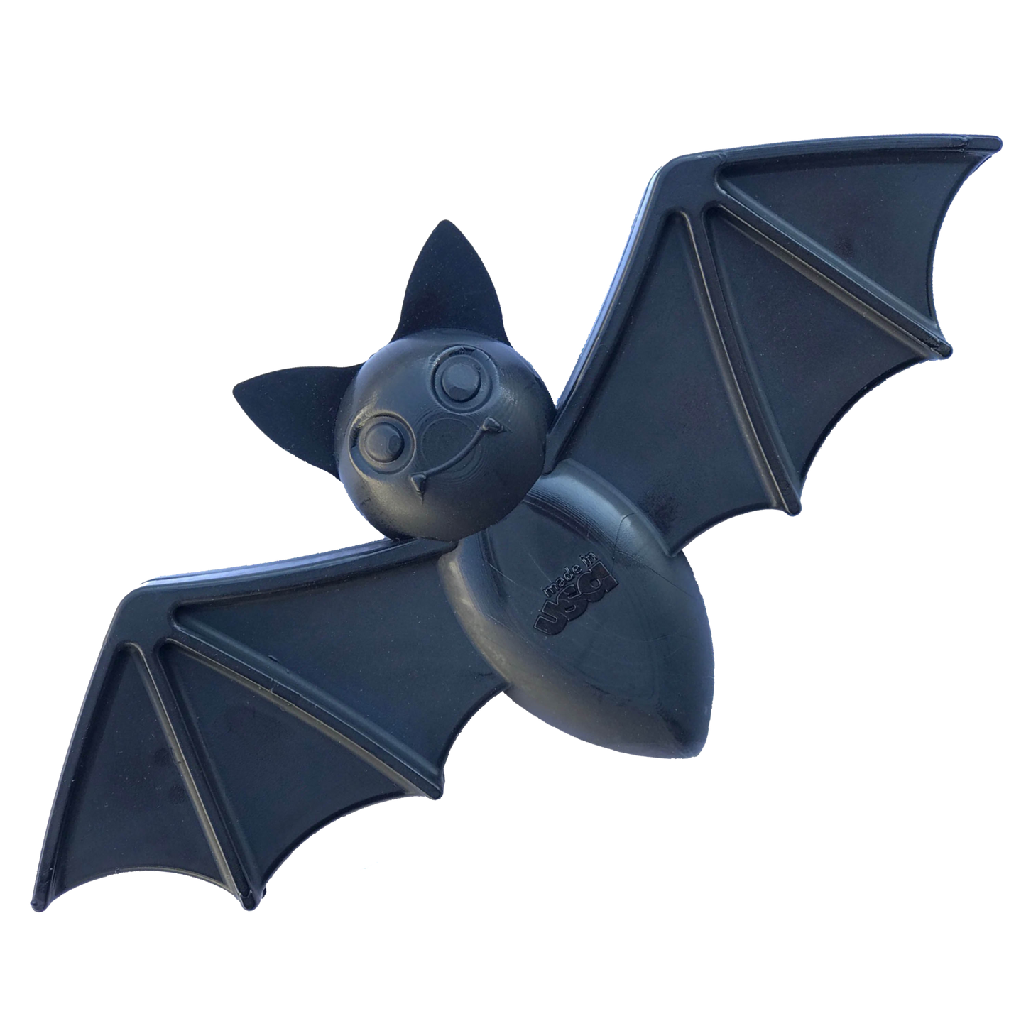 Vampire Bat Nylon Dog Chew Toy for aggressive chewers, durable black bat-shaped chew toy made in USA, FDA compliant