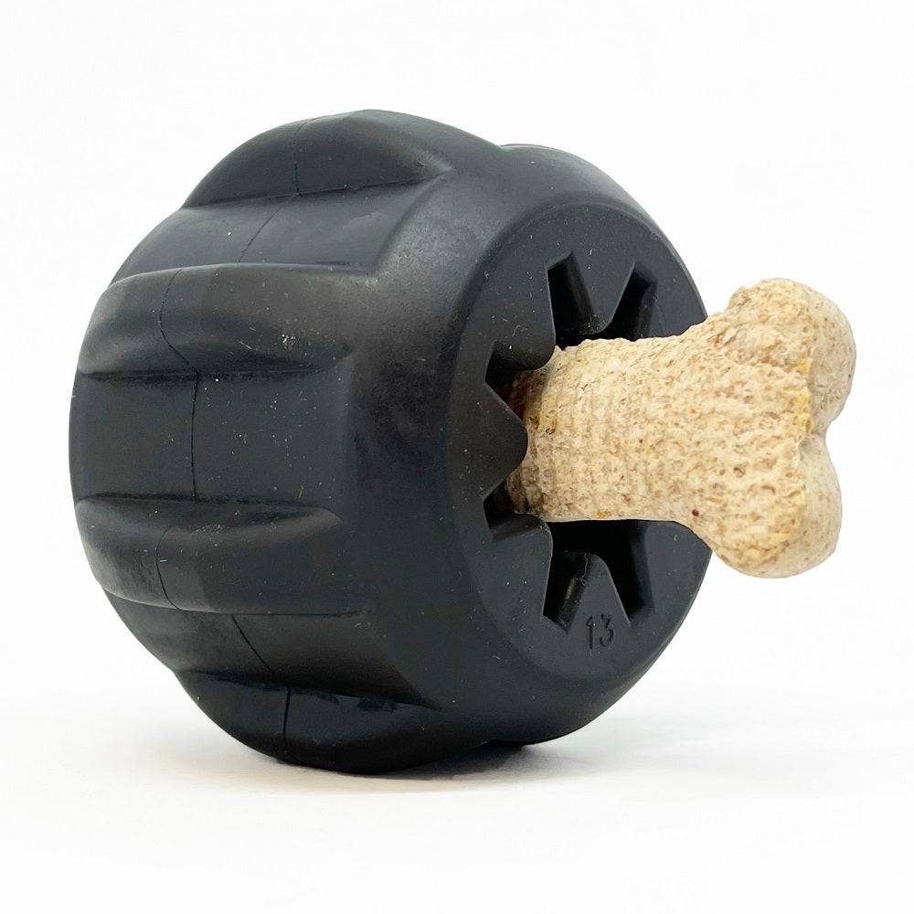 Gear eDispener Durable Rubber Treat Holder, USA Made Chew Toy for Dogs