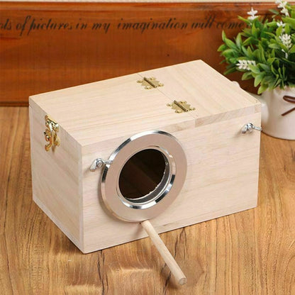 Wooden birdhouse