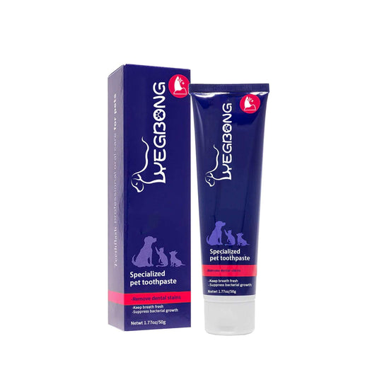 Pet Mouth Cleaning Cream for cats and dogs to remove bad breath and tartar stains