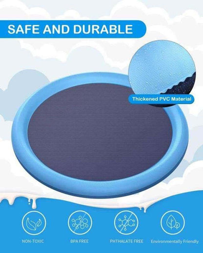 Pet Dog Sprinkler Pad Play Cooling Mat for Summer Outdoor Fun & Relief