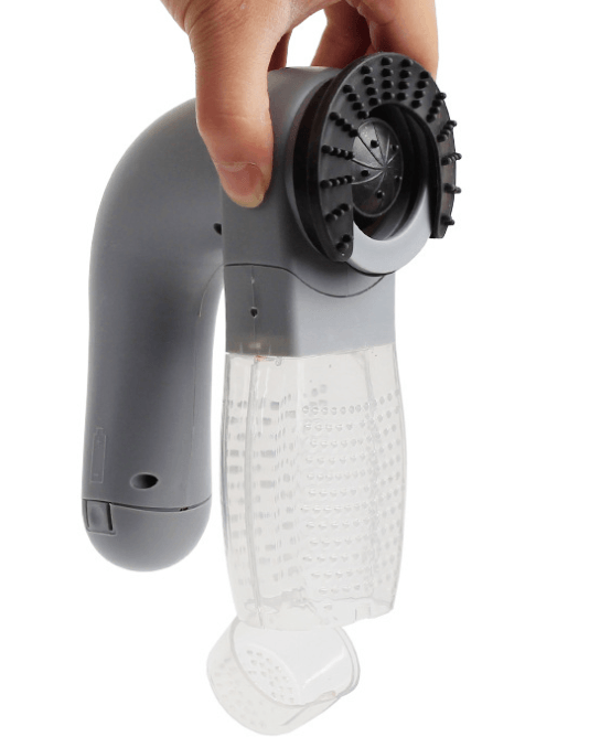 PetPal HairVac portable pet hair vacuum cleaner with gray ABS body and rubber head