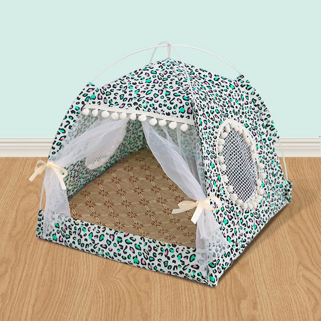 Comfy Calming Pet Tent Bed for Small Dogs and Cats