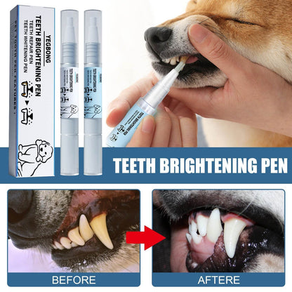 Pet teething pen for dogs and cats tartar cleaning tool 3ml storage packaging