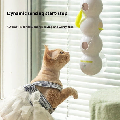 Smart Interactive Cat Toy  With Moving Tail Motion Activated Rechargeable