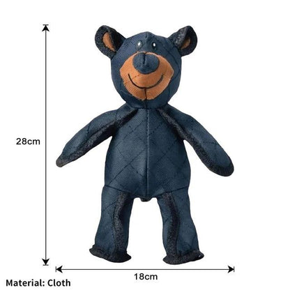 Mighty Bear plush interactive pet soundmaking dog toy for teeth cleaning and anti-bite play