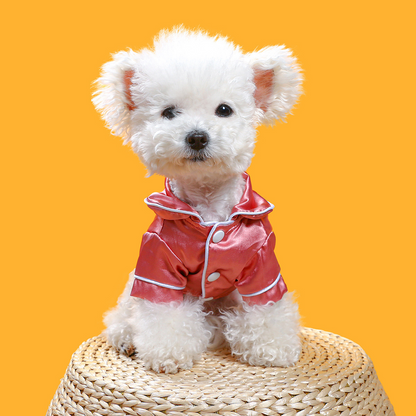 Luxury Soft Silk Pajamas for Pets - Comfy Small Dog and Cat Clothing