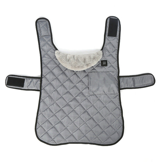 Heated Pet Clothing - New Fashion Warm Dog Cotton Jacket with Short Rabbit Fur