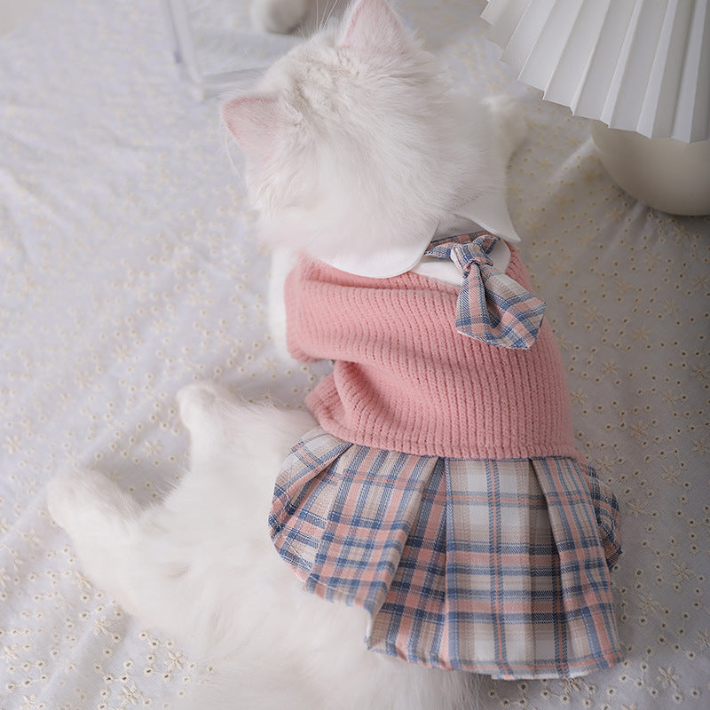 Dress Pet Teddy Corgi Fighting Bichon Snow
