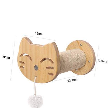 Pine Solid Wood DIY Cat Climbing Frame Cat Wall Hanging