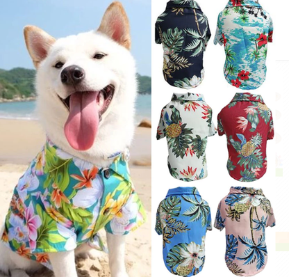 Hawaiian Pet Shirts - Stylish Summer Dog & Cat Shirts, Coconut Print
