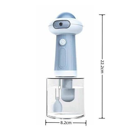 Blue automatic pet cleaning bathing foaming machine for cat and dog bubble bath