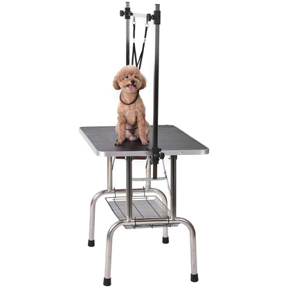 36" Professional Dog Pet Grooming Table Adjustable Heavy Duty Portable w/Arm