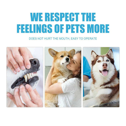 Pet toothpaste for dogs and cats, gentle plaque and tartar removal, fresh breath and oral care