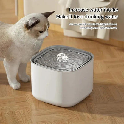3L large capacity pet fountain with circulating water and USB charging for cats and dogs