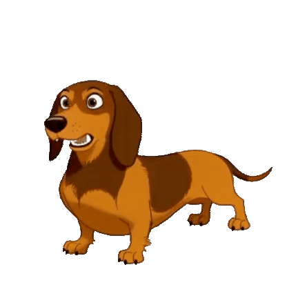 Animated Dachshund Sticker Pack — 10 GIF Stickers | Instant Digital Download