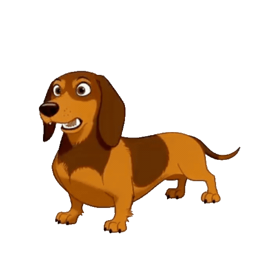 Animated Dachshund Sticker Pack — 10 GIF Stickers | Instant Digital Download