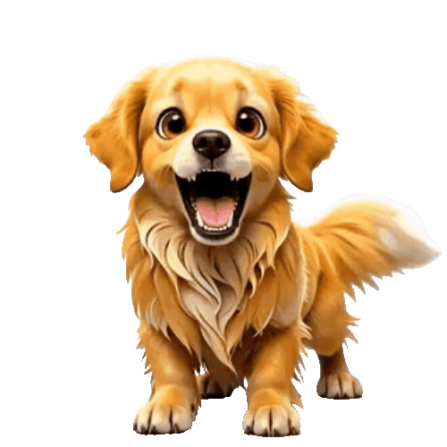 Animated Golden Retriever Sticker Pack — 10 GIF Stickers | Instant Digital Download
