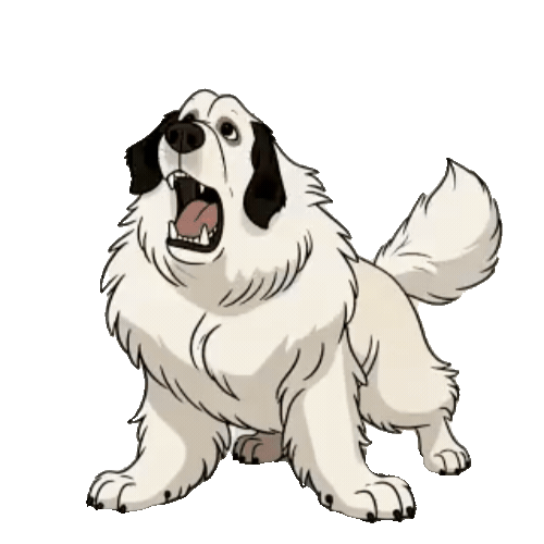 Animated Great Pyrenees Sticker Pack — 10 GIF Stickers | Instant Digital Download