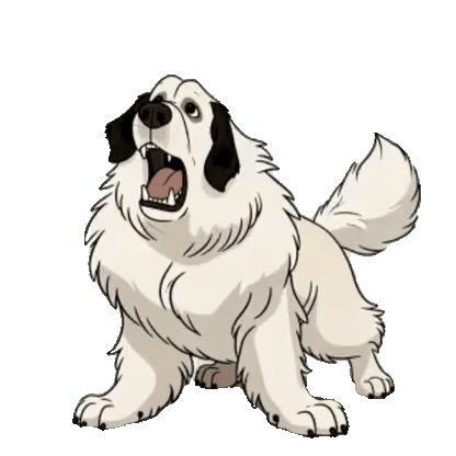 Animated Great Pyrenees Sticker Pack — 10 GIF Stickers | Instant Digital Download