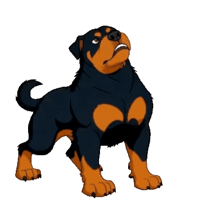 Animated Rottweiler Sticker Pack — 10 GIF Stickers | Instant Digital Download