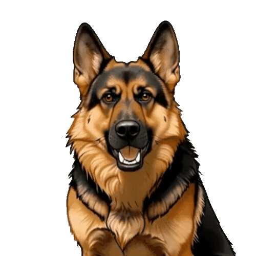 Animated German Shepherd Sticker Pack — 10 GIF Stickers | Instant Digital Download