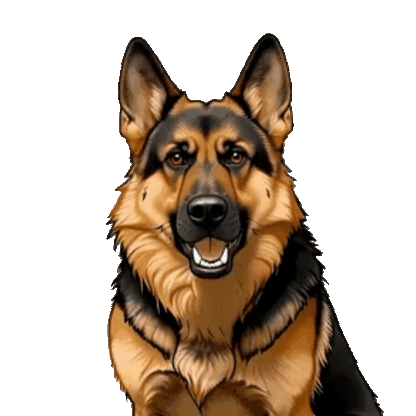 Animated German Shepherd Sticker Pack — 10 GIF Stickers | Instant Digital Download