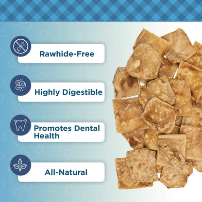 Country Living 4x4 BeCountry Living Beef Cheek Chip 4"x 4" -Natural, Long-Lasting Dog Chewsef Cheek Chip dog treats chicken flavor rawhide-free natural dental health chew