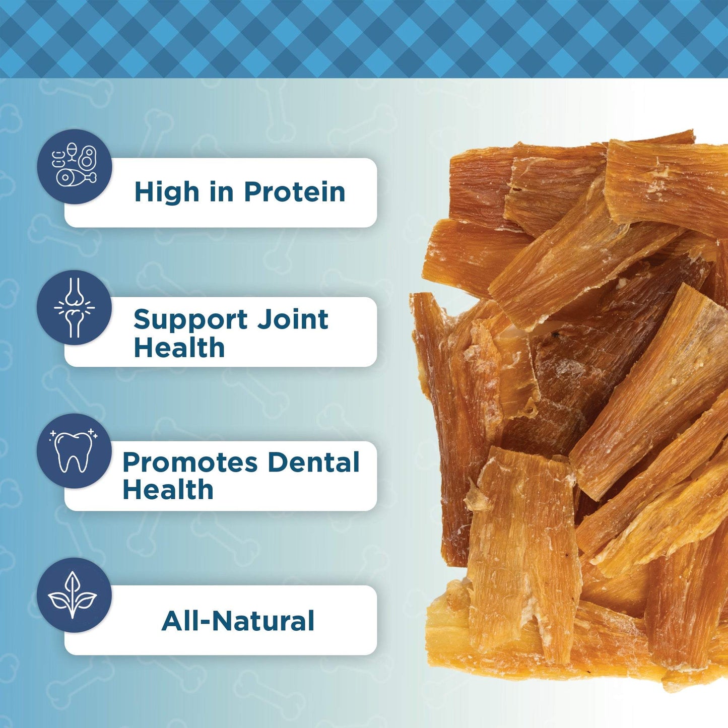 Country Living Beef Backstrap Tendon dog chews high protein all-natural dental support