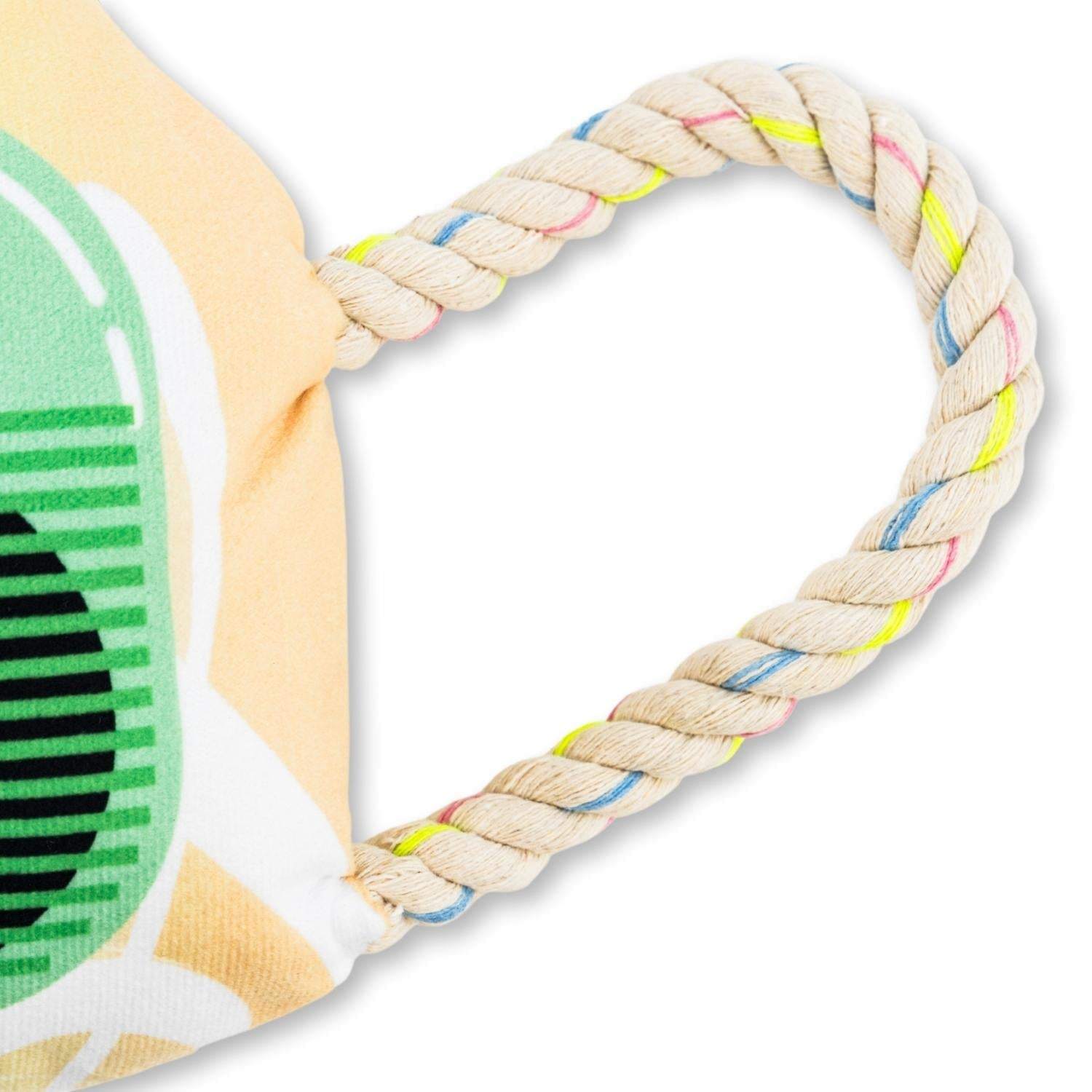 Retro Boombox Plush Dog Toy with squeaker and crinkle paper for engaging play