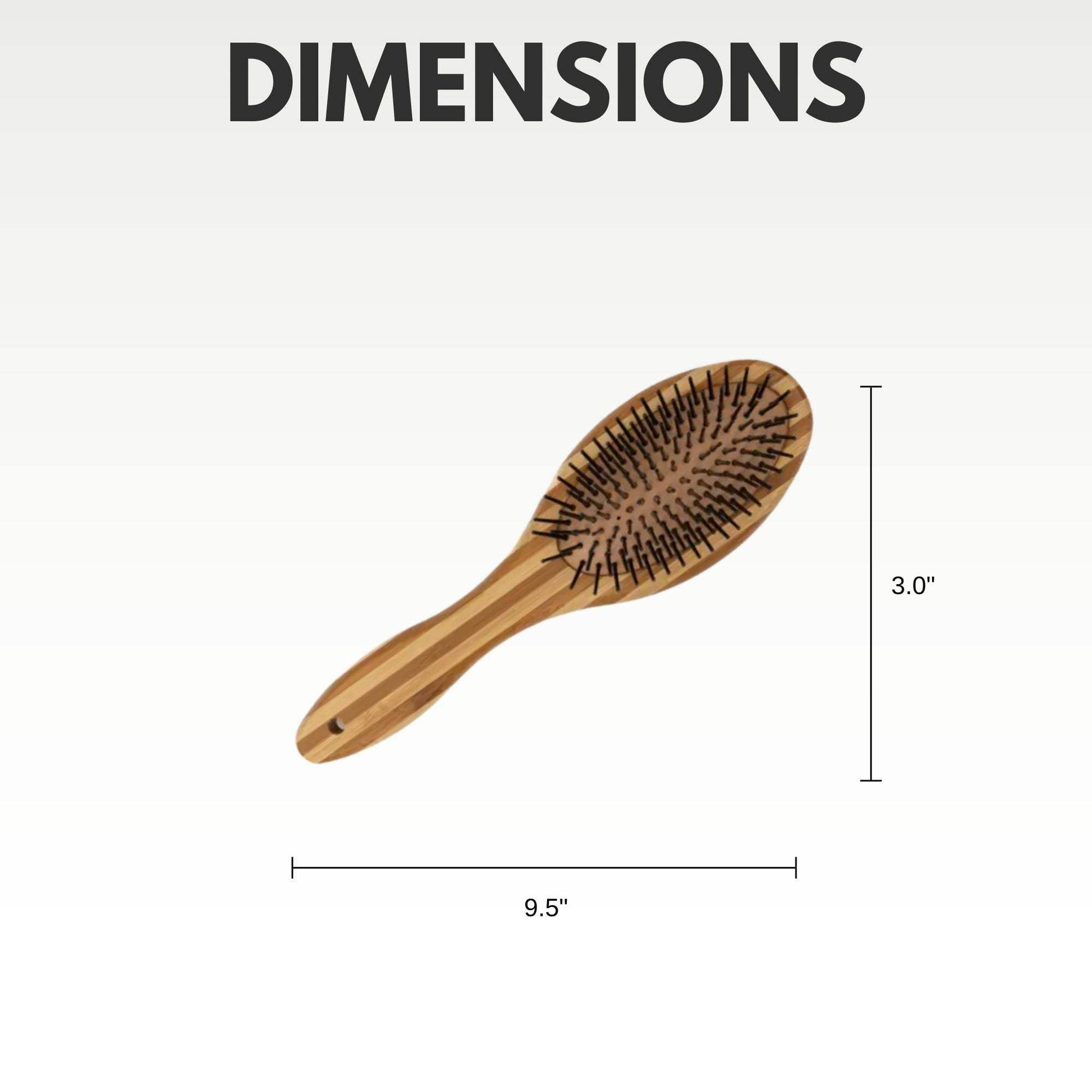 Country Living Dual-Sided Natural Wood Dog Brush with ergonomic handle and two-in-one bristle and pin sides for grooming