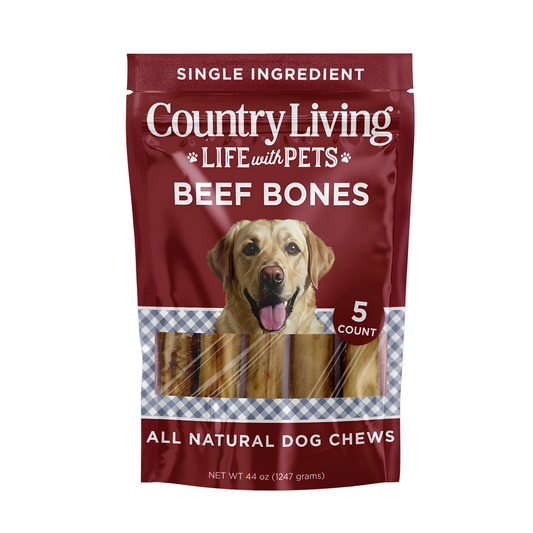 Country Living Beef Center Cut Bones for Dog 5”-6” – All-Natural Chews