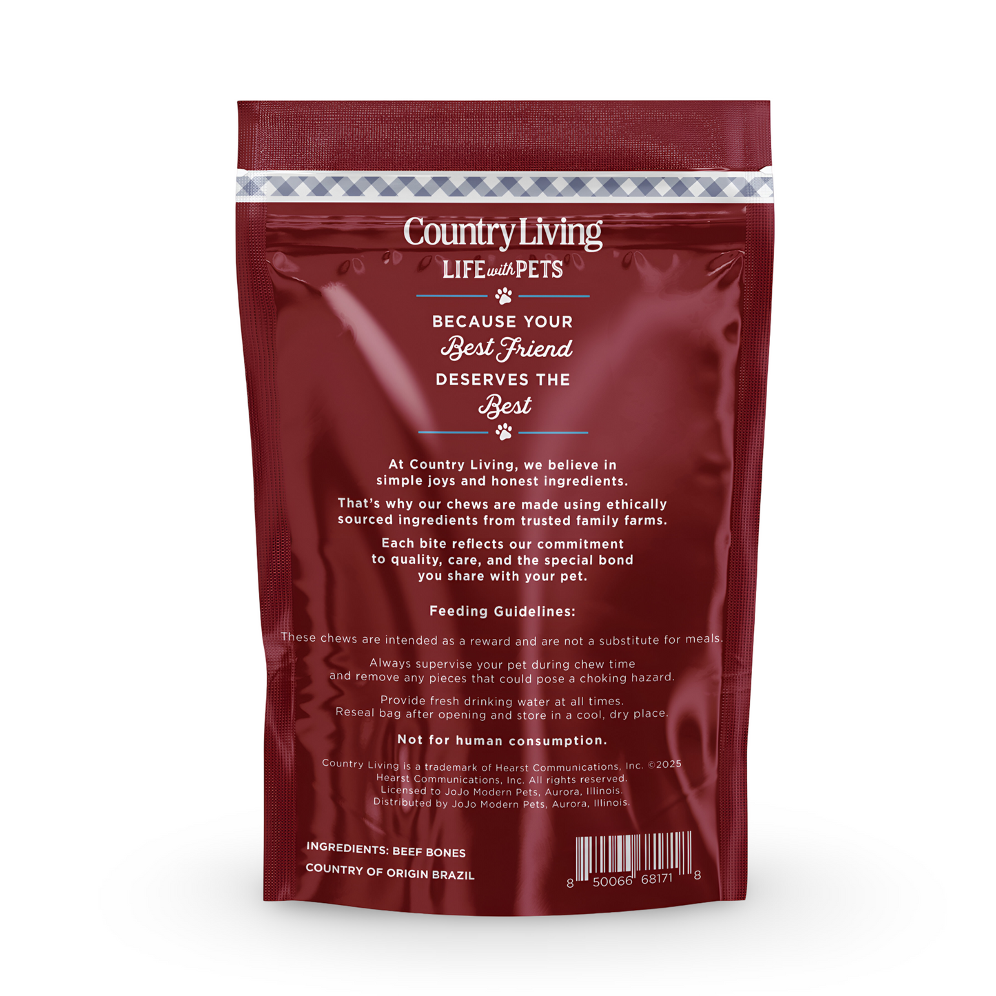 Country Living Beef Center Cut Bones for Dog 5”-6” – All-Natural Chews