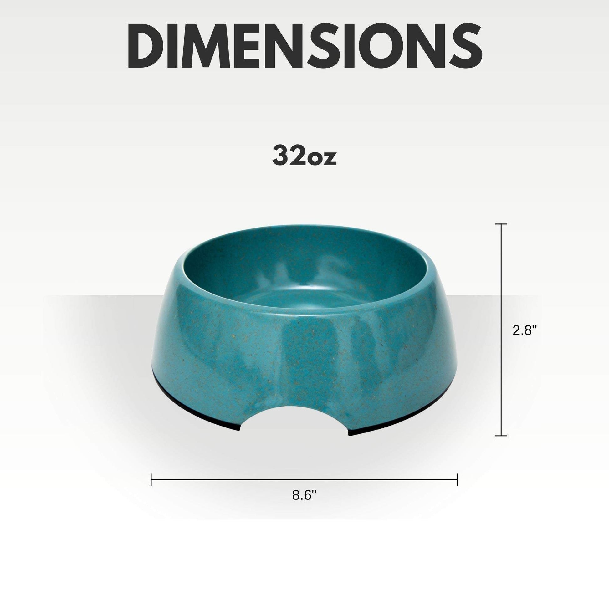Country Living Set of 2 Natural Fiber Dog Bowls – Stylish Teal Blue