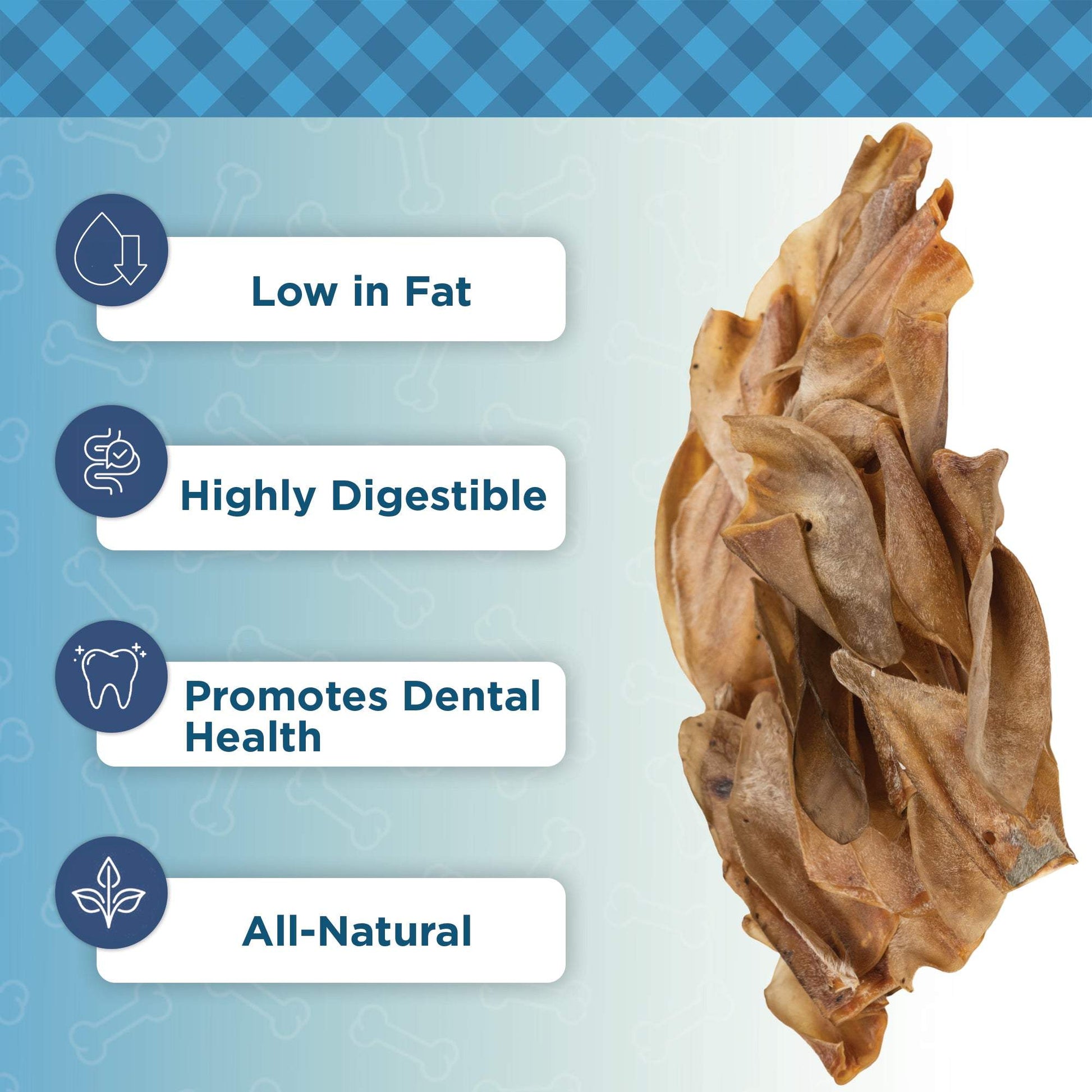 Country Living Natural Cow Ears - All-Natural Dog Chews, Dental Health