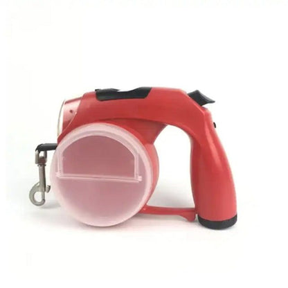 5 In 1 Multifunctional Dog Leash - Waterproof LED Retractable Poop Bag