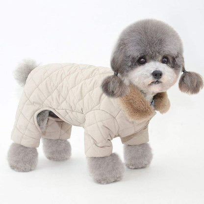 Winter pet cotton coat for dogs with cotton padding and casual style