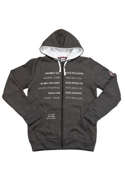 Dog Codependent Premium Hoodie with heartfelt dog bond text on front