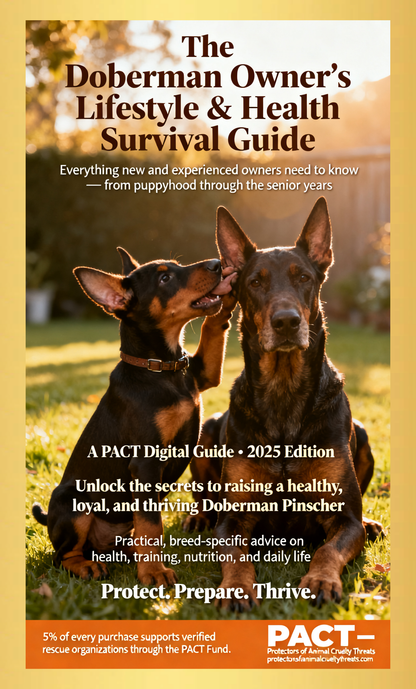The Doberman Owner's Lifestyle & Health Survival Guide 2025 Edition | Instant Digital Deployment