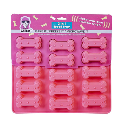 3-in-1 Dog Bone Silicone Treat Baking Tray for Healthy Homemade Treats