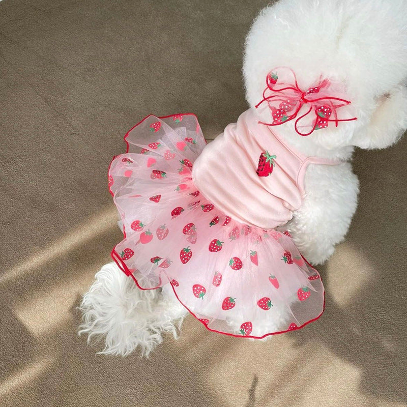 Cat Clothes Pet Yarn Skirt Teddy Pomeranian Bears VIP Yorkshire Schnauzer Small Dog Sheer