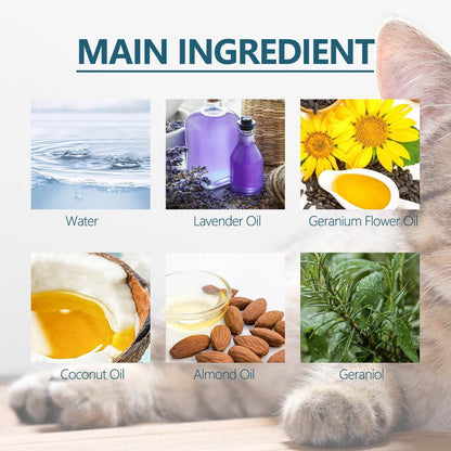 Pet Anti-Flea Tick Agent bottle with natural oils for cats and dogs external parasite prevention