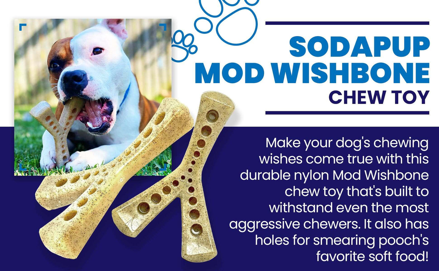 MOD Wishbone Nylon Dog Chew Toy for Aggressive Chewers | Made in USA